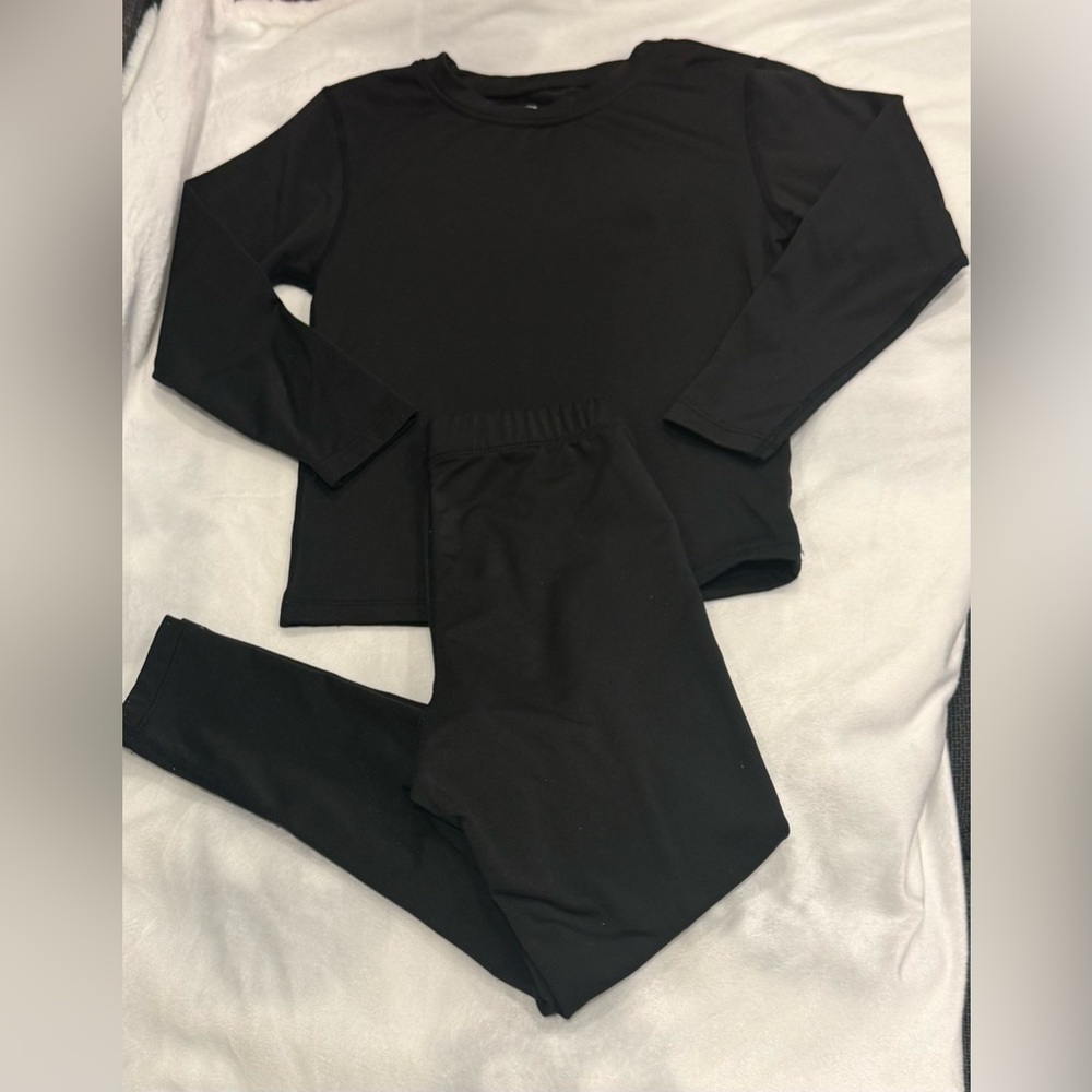 Kids Black Thermal Set